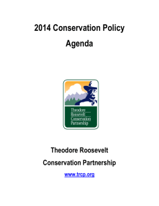 2014 Conservation Policy Agenda