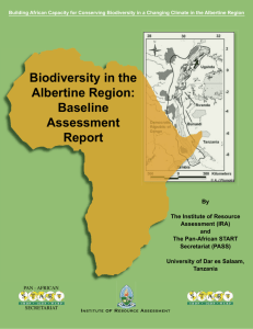 Biodiversity in the Albertine Region: Baseline Assessment Report