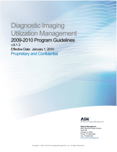 American Imaging Management Clinical Guidelines