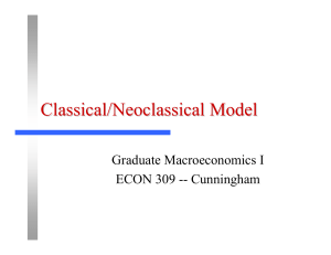 Classical/neoclassical model