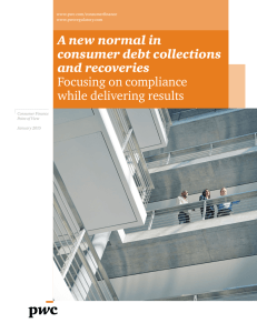 A new normal in consumer debt collections and recoveries