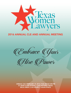 BROCHURE () - Texas Women Lawyers