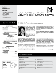 Newsletter - Adath Jeshurun