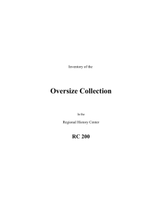 Oversize Collection - University Libraries