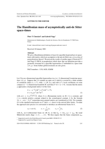 The Hamiltonian mass of asymptotically anti-de Sitter space