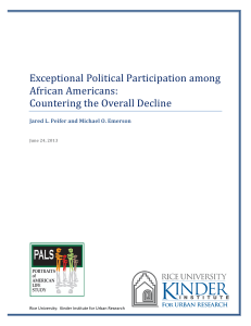 Exceptional Political Participation among African Americans