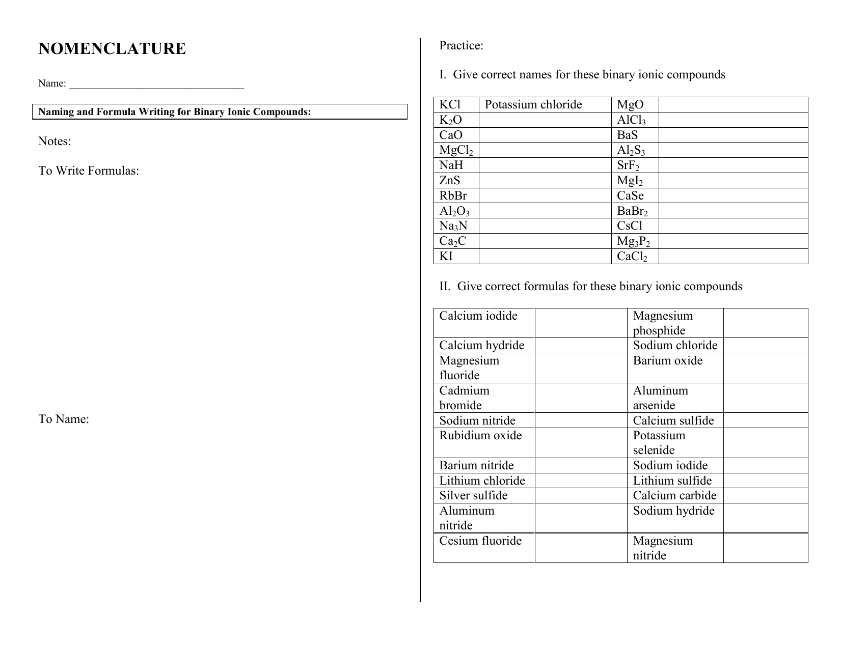 Chapter 7 Chemical Formulas And Chemical Compounds Larsdamians - Riset