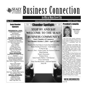 SCOC-Newsletter-May-2015 - Sealy Chamber of Commerce