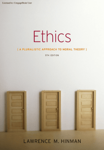 A Pluralistic Approach to Moral Theory, 5th ed.