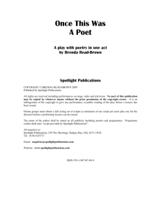 Once This Was A Poet - Spotlight Publications