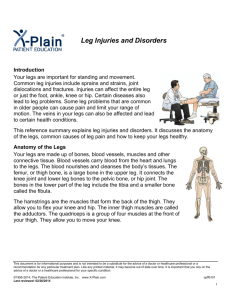 Leg Injuries and Disorders