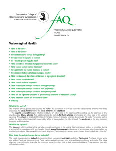 Vulvovaginal Health - American College of Obstetricians and