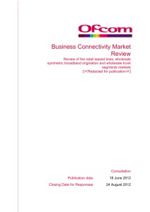 Business Connectivity Market Review - Stakeholders