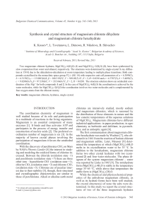 Synthesis and crystal structure of magnesium chlorate dihydrate and