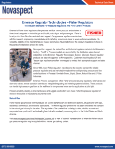 Emerson Regulator Technologies – Fisher Regulators