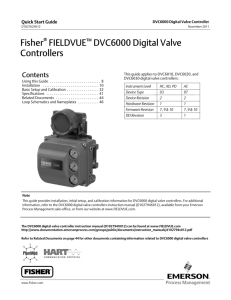 Fisher FIELDVUE™ DVC6000 Digital Valve Controllers