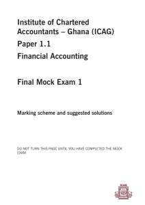 Financial Accounting - The Institute of Chartered Accountants (Ghana)