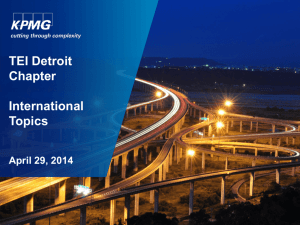 KPMG Master Presentation - TEI - Detroit Chapter