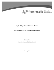 Role Review of Eagle Ridge Hospital