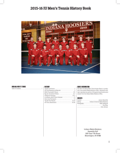 2015-16 IU Men's Tennis History Book