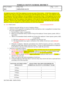 TAB 07.6 Rev Policy 4.13, Leave