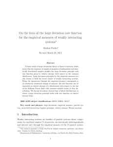On the form of the large deviation rate function for the empirical