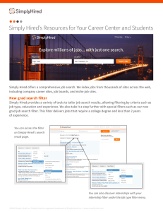 Simply Hired's Resources for Your Career Center and Students