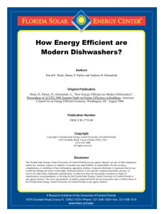 How Energy Efficient are Modern Dishwashers?