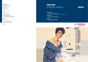 Journal of Bosch History 2014