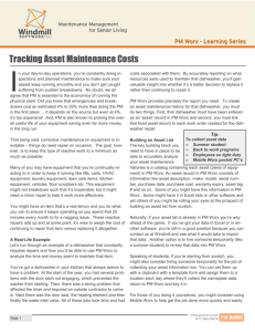 Tracking Asset Maintenance Costs