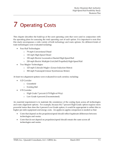 7 Operating Costs - Rocky Mountain Rail Authority