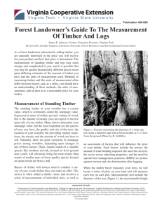 Forest Landowner's Guide To The Measurement Of Timber And Logs