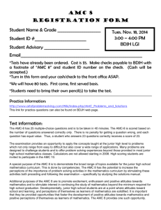 AMC 8 Registration form