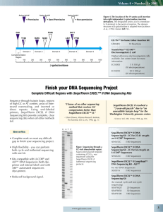 Finish your DNA Sequencing Project