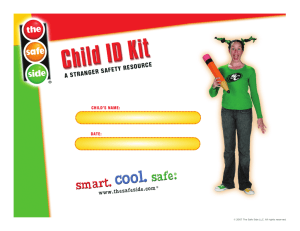 Child ID Kit - The Safe Side