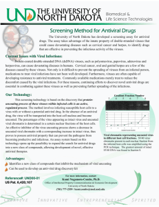 Screening Method for Antiviral Drugs