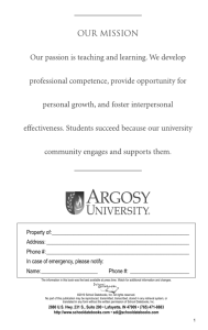 2010-2011 Student Handbook–Argosy University, Hawaii