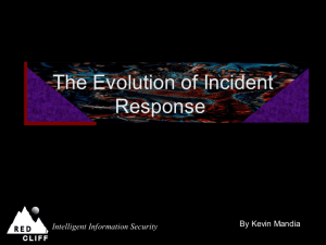 The Evolution of Incident Response