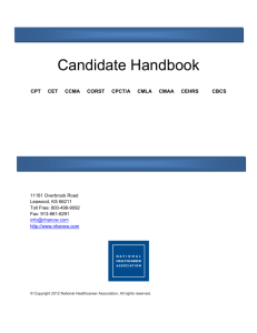 Candidate Handbook