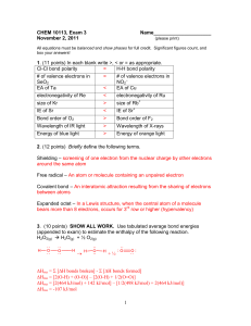 Exam #3 Key