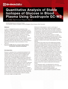 Quantitative Analysis of Stable Isotopes of Glucose in