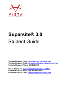 Supersite® 3.0 Student Guide