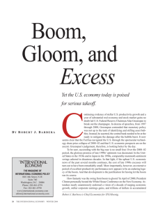 Boom, Gloom, and Excess - The International Economy