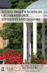 allied health sciences celebrates our students and donors