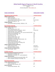 Allied Health Degree Programs in North Carolina