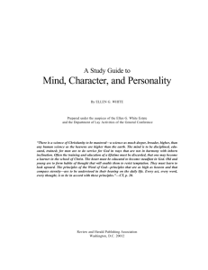 Mind, Character, and Personality