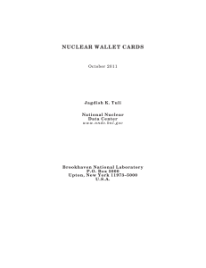 NUCLEAR WALLET CARDS