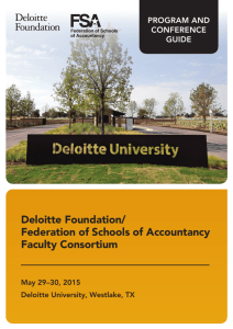 Deloitte Foundation/ Federation of Schools of Accountancy Faculty