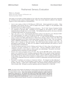 Postharvest Sensory Evaluation