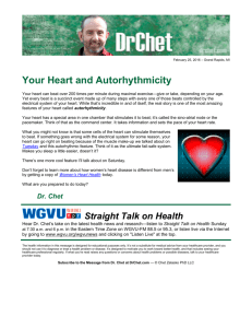 Your Heart and Autorhythmicity
